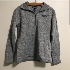 Gray Patagonia Zip Pullover
